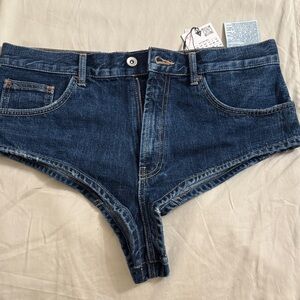 Zara Indigo Denim Jean Shorts
